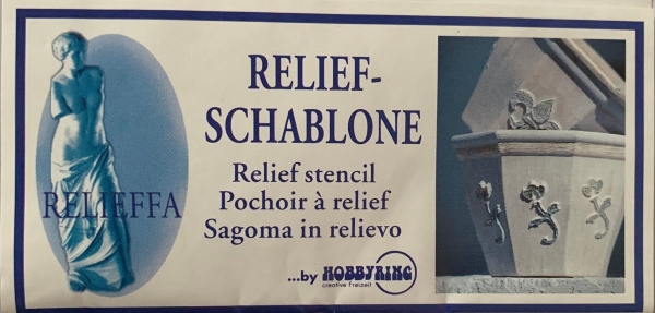 3D Reliefschablone Französische Lilie